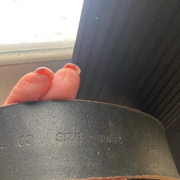 Diesel distressed leather belt. - Picture 5 of 5